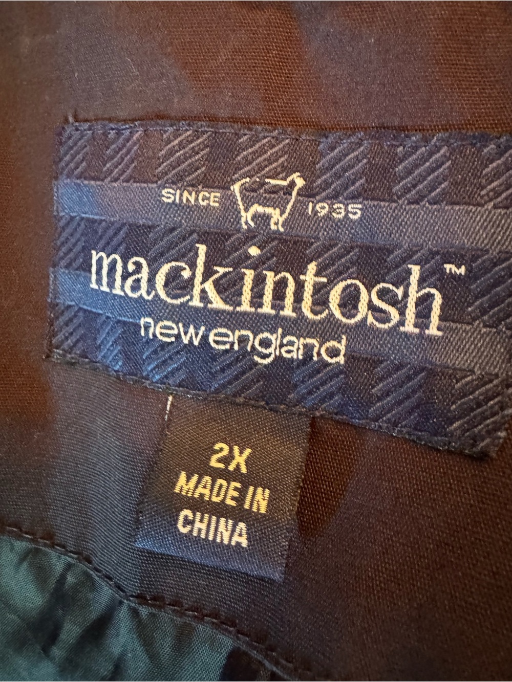 Mackintosh New England Hooded Utility Jacket - Navy 2X - Picture 10 of 11